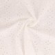 Tissu Borderie Coton Uni Blanc