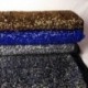 Tissu Sequins Sur Velours Bleu 