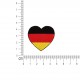 Ecusson drapeaux coeur - Allemagne