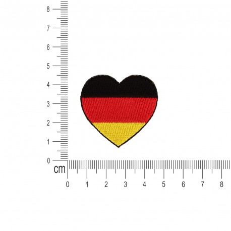 Ecusson drapeaux coeur - Allemagne