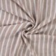 Tissu Effet Lin Rayure Taupe