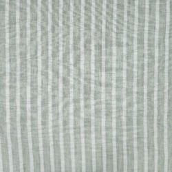 Tissu Effet Lin Rayure Kaki