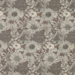 Tissu Tencel Lin Imprimé Kaki