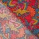 Tissu Popeline de Viscose Imprimé Corail