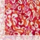 Tissu Popeline de Viscose Imprimé Leopard Corail