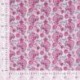 Tissu Coton Matelassé Double Face Imprimé Fleurs Fuchsia