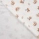 Tissu Flanelle Imprimé Digital Ourson Ecru