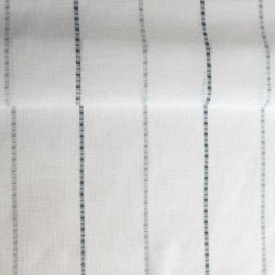 Tissu Etamine Rayée Pola Bleu