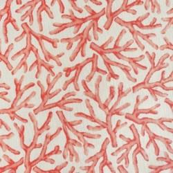 Tissu Imprimé Marisma Corail 