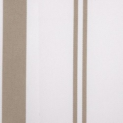 Toile Outdoor Augusta Rayeée Taupe Grande Laize