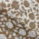 Tissu Jacquard Deepsi Blanc et ocre