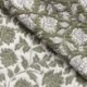 Tissu Jacquard Deepsi Blanc et Kaki
