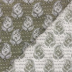 Tissu Jacquard Bombay Sauge