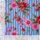 Tissu Coton Elasthanne Rayure Imrimé Rose