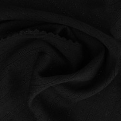 Tissu Jersey Ajouré Noir