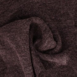 Tissu Maille Facon Cachemire Aubergine 