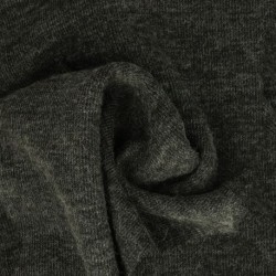 Tissu Maille Facon Cachemire Gris