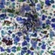 Tissu Popeline Imprimée Digitale Bleu