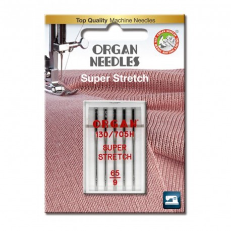 Organ needles super stretch color boite de 5