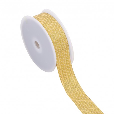 Galon jacquard alveoles