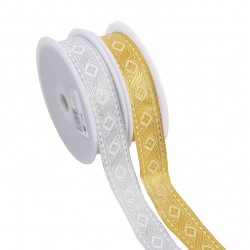 Galon jacquard losanges