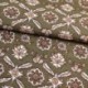 Tissu Toile Imprimée Kashgar Kaki
