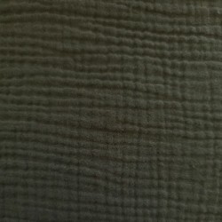 Tissu Double Gaze Fripouille Kaki 