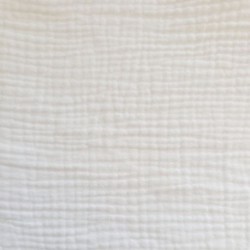 Tissu Double Gaze Fripouille Ecru 