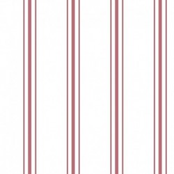 Tissu Cretonne Imprimée Regence Rayure Rouge