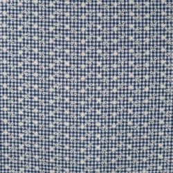 Tissu Seersucker Brodé Bleu Marine