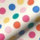 Tissu Demi Panama Enduit Pois