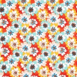 Tissu Enduit Tahia Rouge