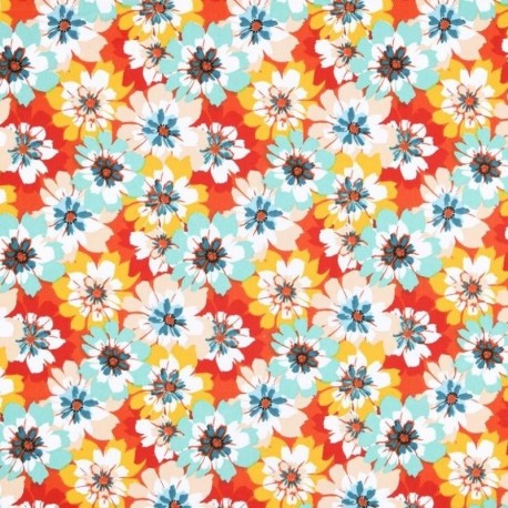 Tissu Enduit Tahia Rouge