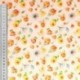 Tissu Popeline Imprimée Fleur Fond Blanc 