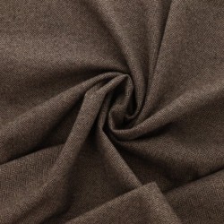 Tissu Jersey Lainage Motif Chevrons Chocolat