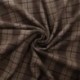 Tissu Jersey Lainage Motif Carreaux Marron 