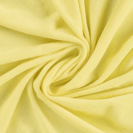 Tissu Pico Terry Uni Jaune 
