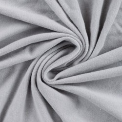 Tissu Pico Terry Uni Gris Clair 