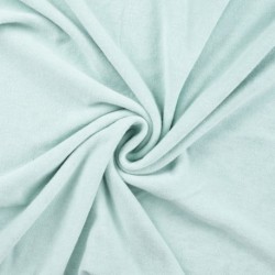 Tissu Pico Terry Uni Bleu Menthe