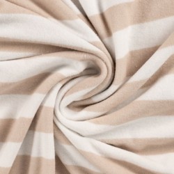 Tissu Pico Terry Rayures Sable 