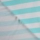 Tissu Pico Terry Rayures Bleu Turquoise