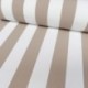 Tissu Toile Outdoor Deperlante Rayure Beige 