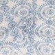 Tissu Broderie Coton Fleurs Bleu