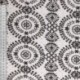Tissu Broderie Coton Fleurs Fond Blanc 