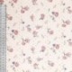 Tissu Broderie Coton Fleurs Rose Clair