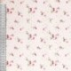 Tissu Broderie Coton Fleurs Rose 
