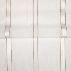 Tissu Etamine Rayée Elegance Bronze