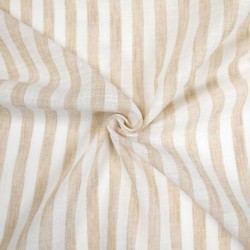 Tissu VEtamine Rayée Vasco Ocre 