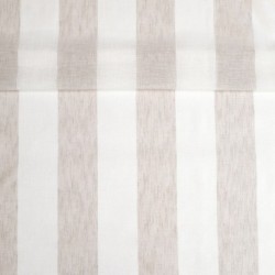 Tissu Etamine Rayée Gamma Coloris Lin 