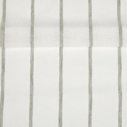 Tissu Etamine Rayée Montego Kaki 